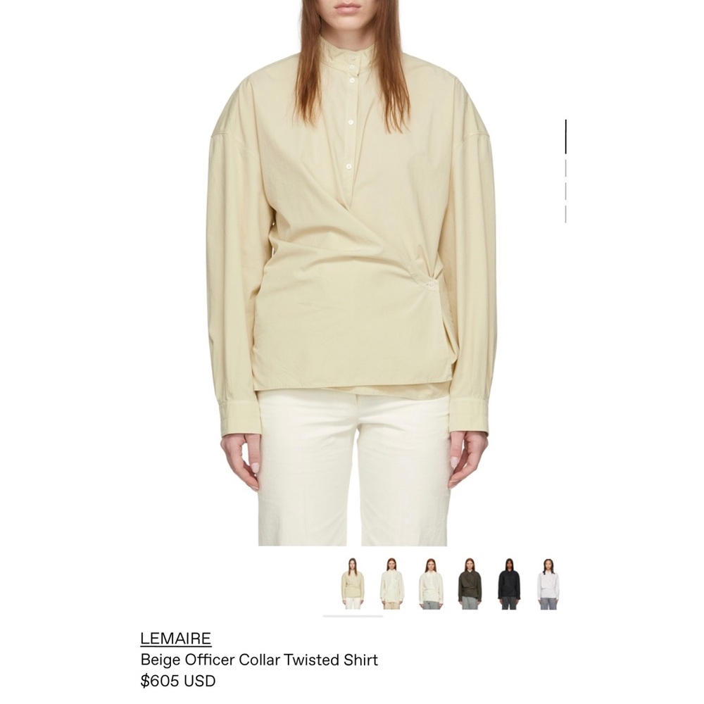 Lemaire twisted shirt